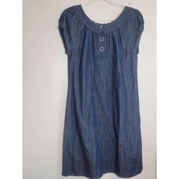 Banana Republic Denim mini dress Sz Small Excellent condition  like New - Picture 2 of 4